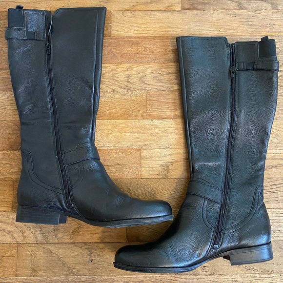 Black Boots Leather Upper Size Womens 9 Naturalizer Joylynn Knee - Picture 3 of 12